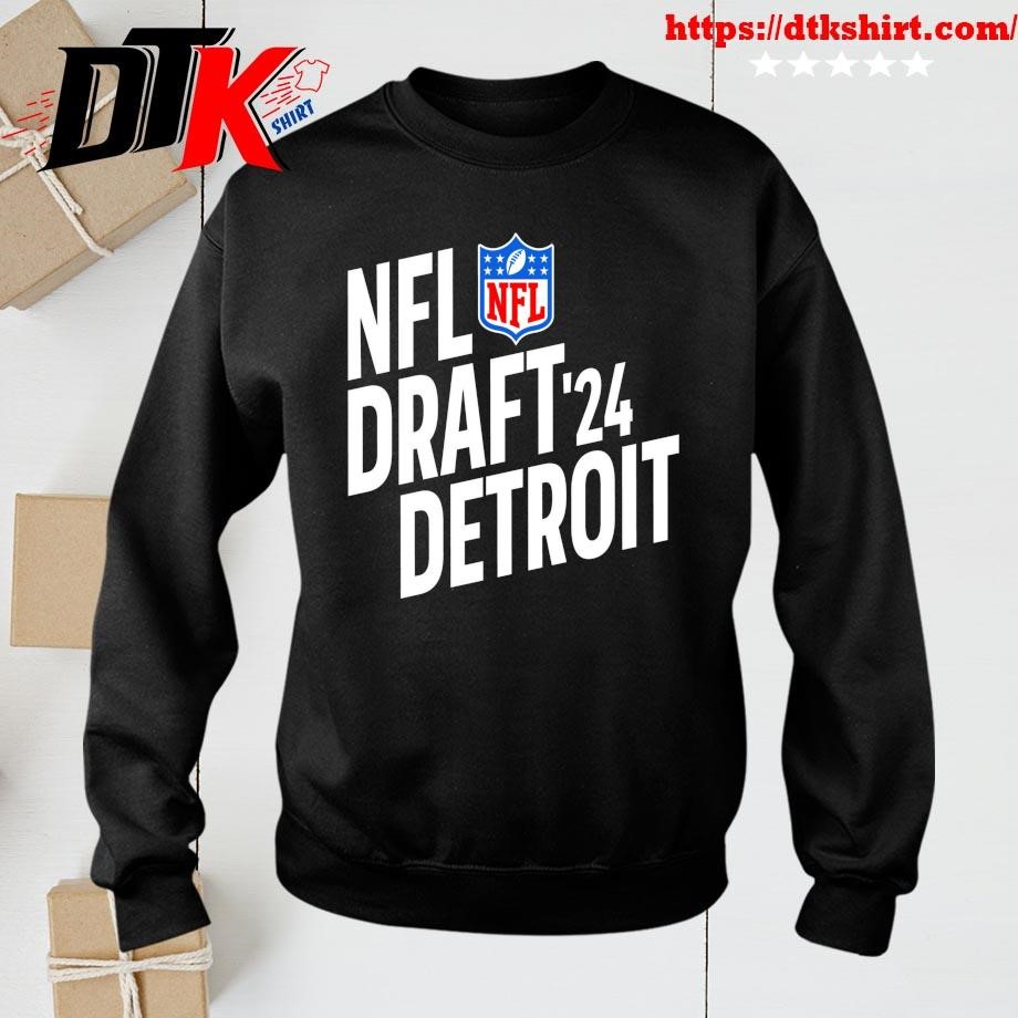 2024 NFL Draft Detroit Football Shirt hoodie long sleeve v neck tee