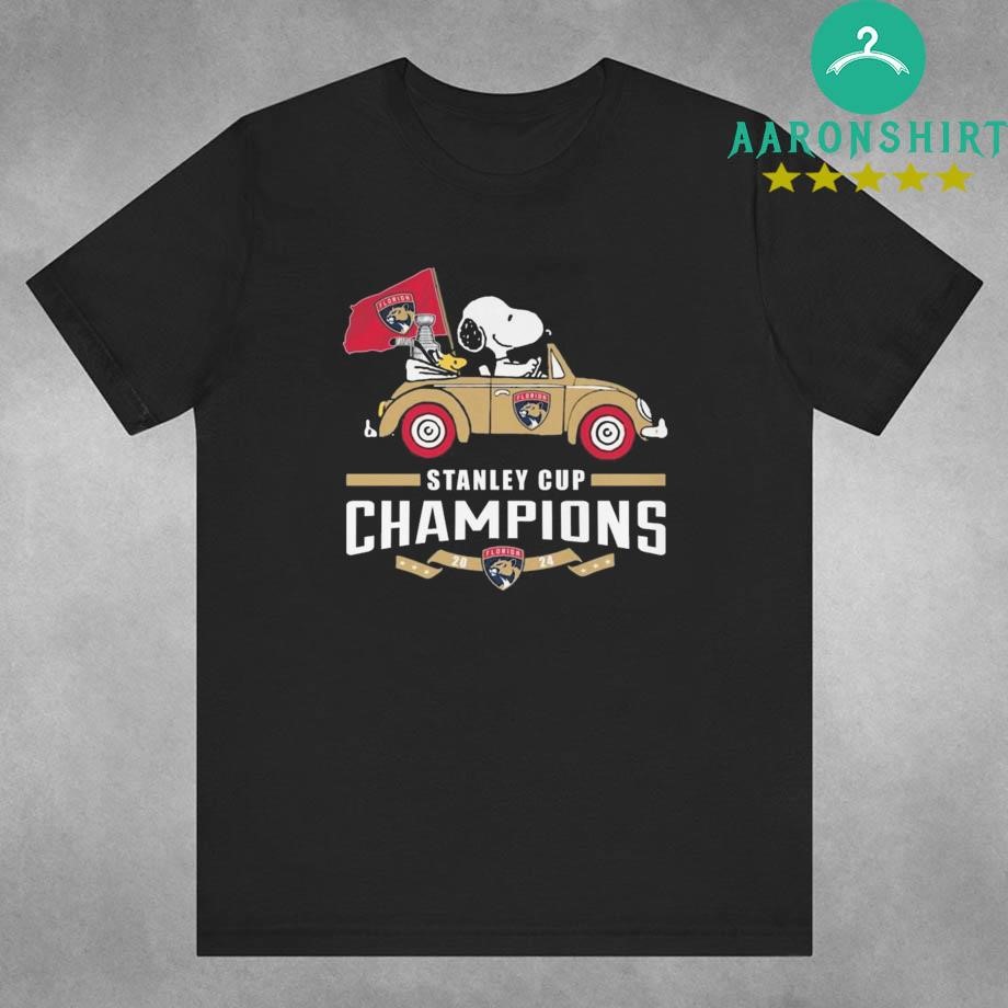 Official Florida Panthers Snoopy Peanuts The Stanley Cup Champions 2024 t-shirt