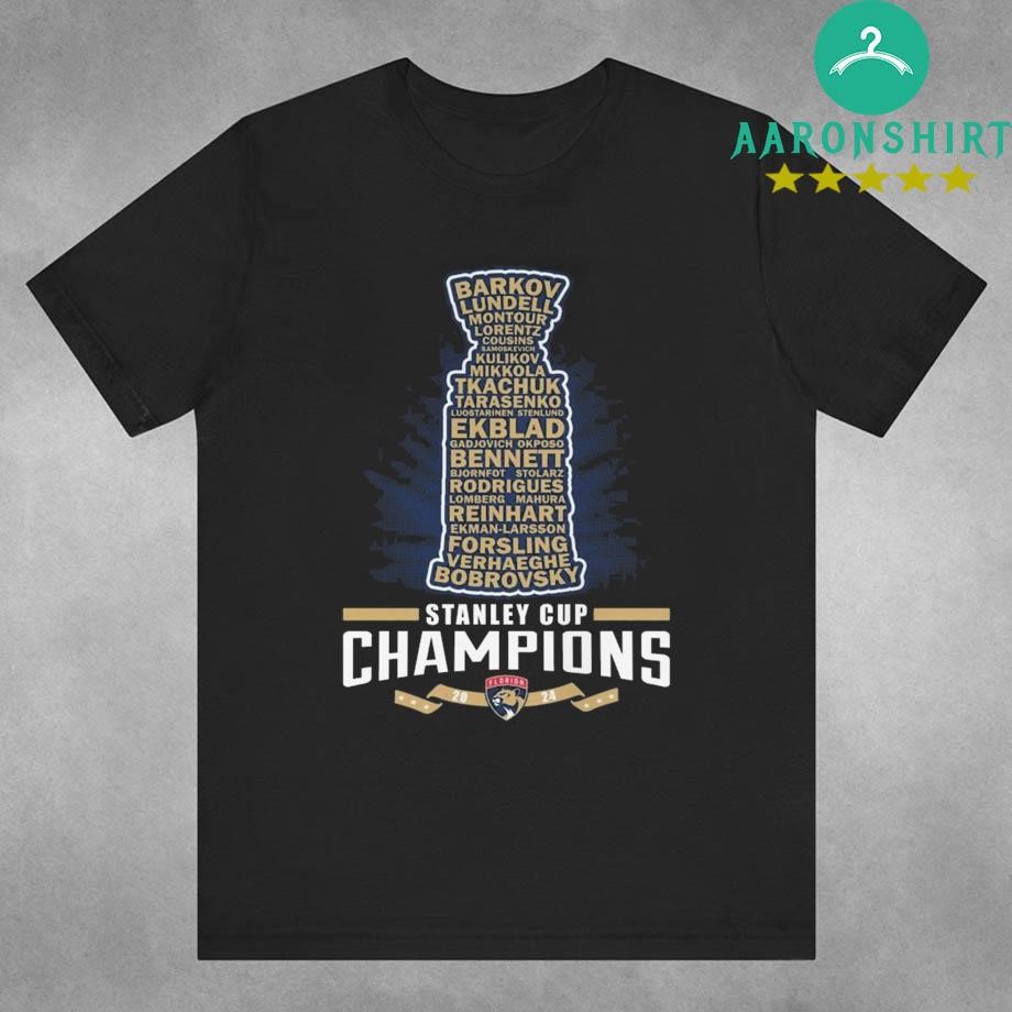 Official Florida Panthers The Squad Name The Stanley Cup Champions 2024 t-shirt