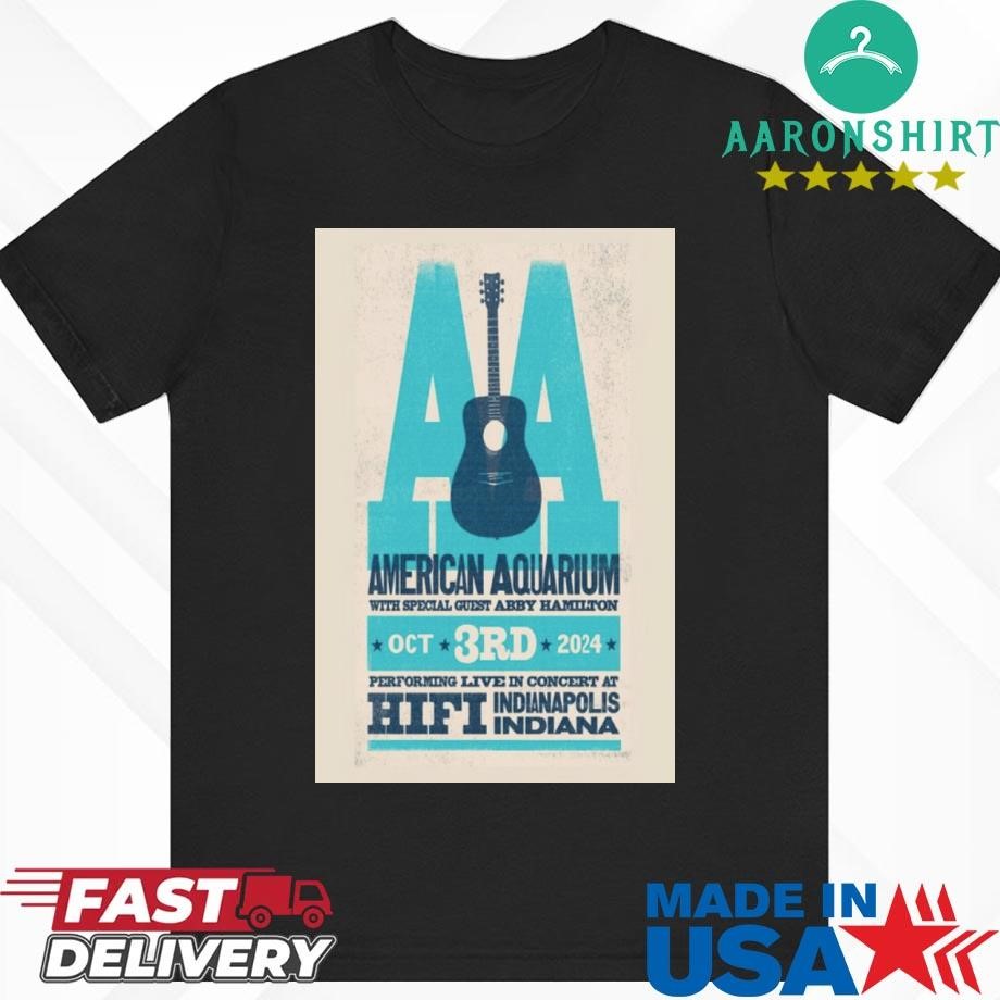 American Aquarium Oct 3 2024 The Hi-Fi Indianapolis in Indianapolis IN Tour Shirt