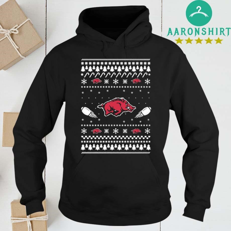 Arkansas Razorbacks Stitch Knitting Ugly Christmas hoodie