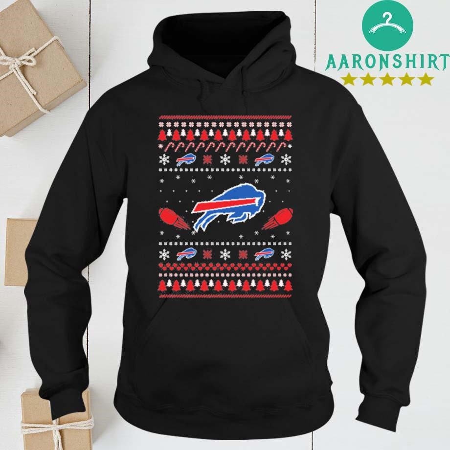 Buffalo Bills Stitch Knitting Ugly Christmas hoodie