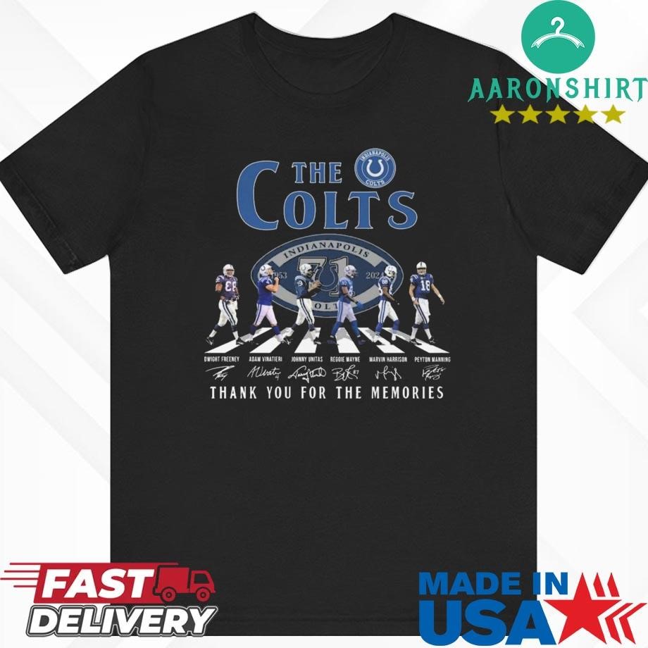 Indianapolis Colts The Legends Of The Colts 71 Years Of Memories Shirt