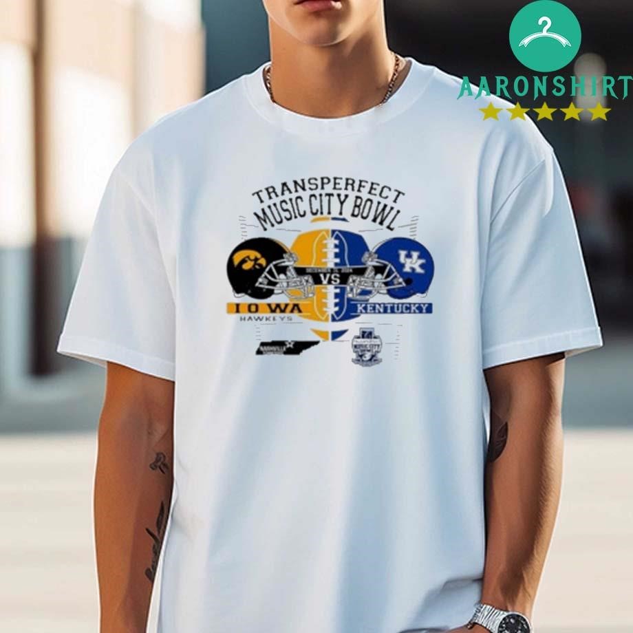 Iowa Hawkeyes Vs Kentucky Wildcats 2024 Music City Bowl Shirt