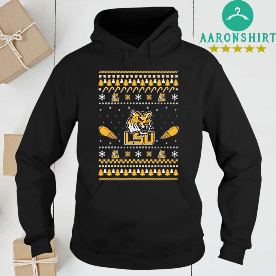 LSU Tigers Stitch Knitting Ugly Christmas hoodie