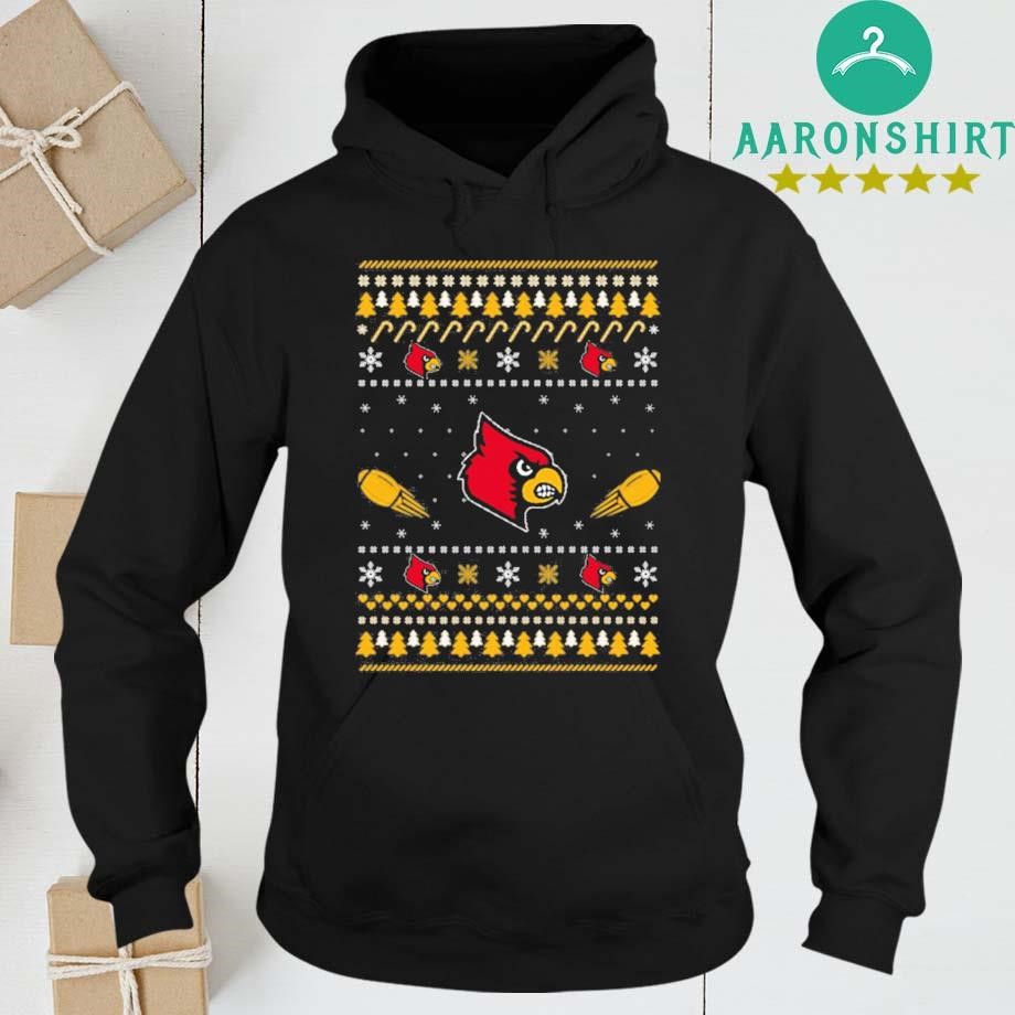 Louisville Cardinals Stitch Knitting Ugly Christmas hoodie