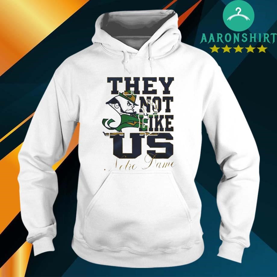 Notre Dame Fighting Irish They Not Like Us Notre Dame Fan 2024 Unisex hoodie