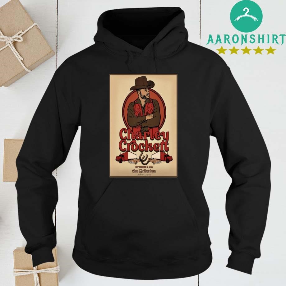 Official Charley Crockett Tour In Oklahoma City Ok On Sep 4 2024 hoodie