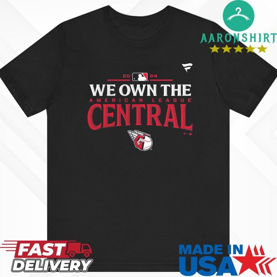 Official Cleveland Guardians 2024 AL Central Division Champions Locker Room Shirt