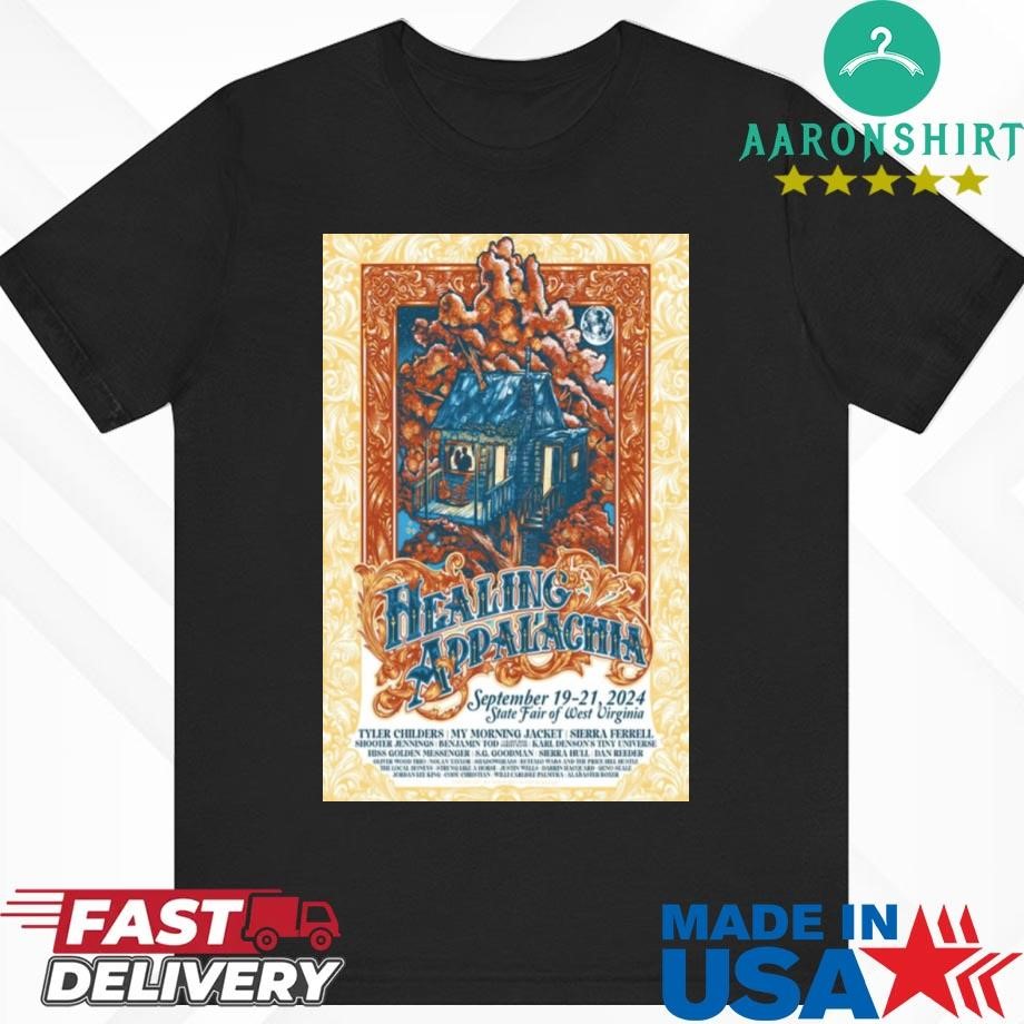 Official Healing Appalachia Sept 19-21, 2024 In Lewisburg, WV Tour Shirt