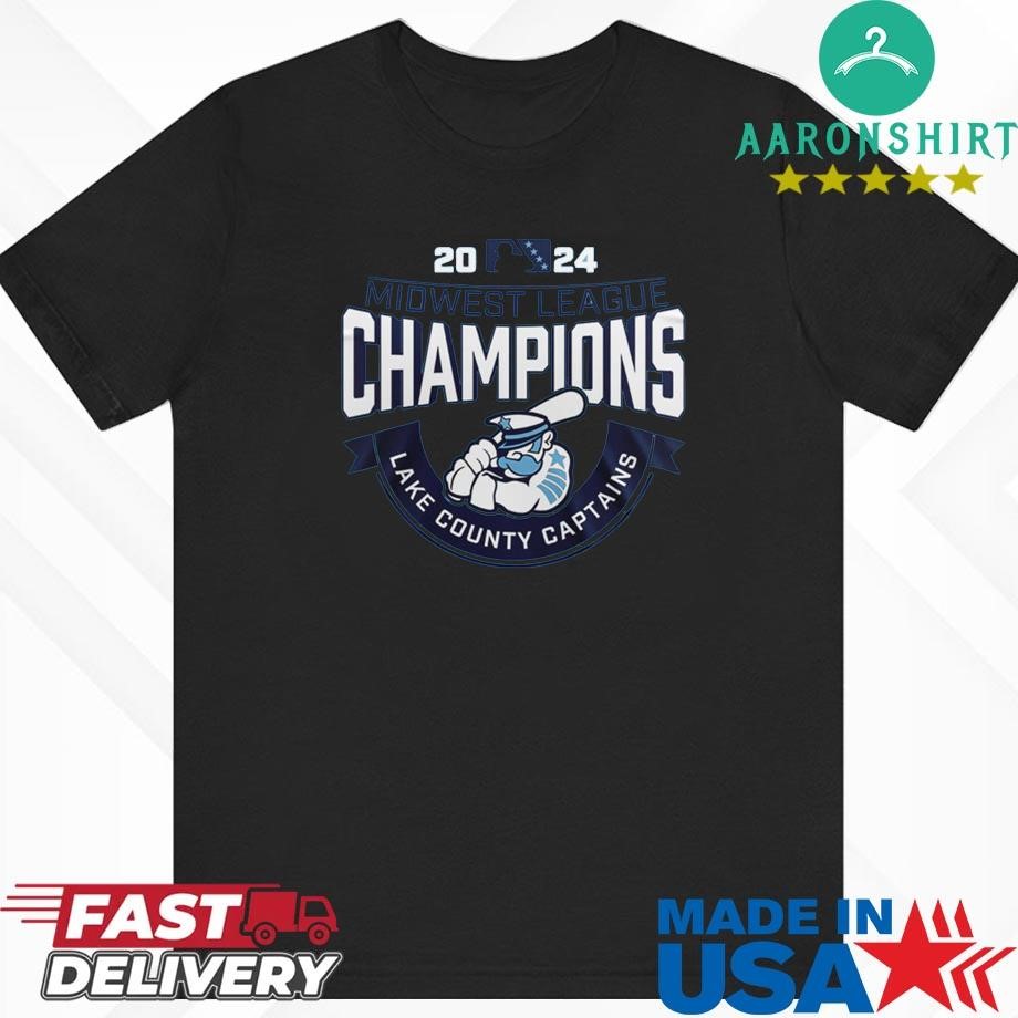 Official Lake County Captains Midwest League Champions 2024 Shirt