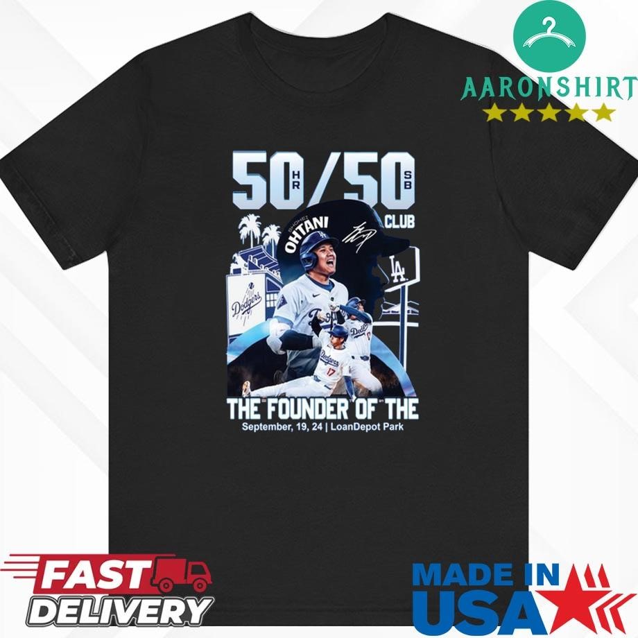 Official Los Angeles Dodgers Shohei Ohtani The Founder Of The 50-50 Club Shirt