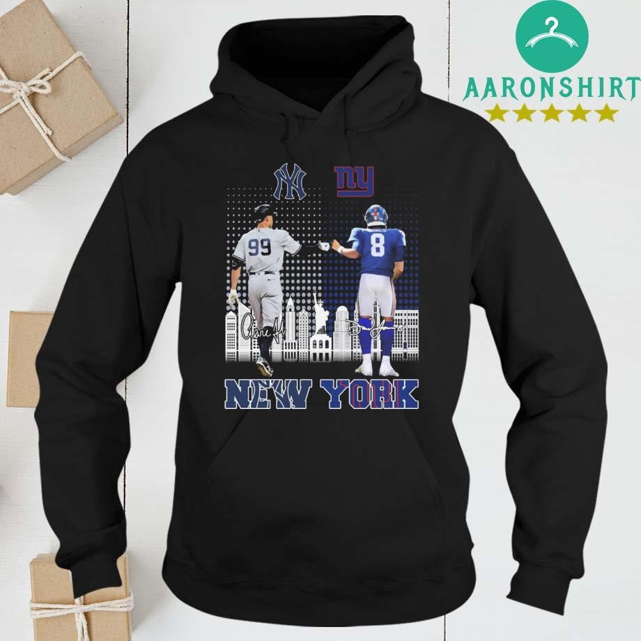 Official New York Yankees Aaron Judge And New York Daniel Jones Giants Signatures hoodie