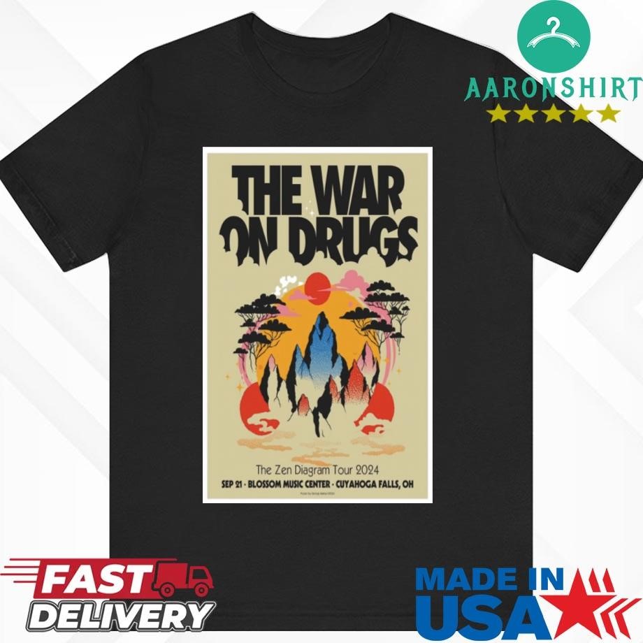 Official The War On Drugs Sept 21 2024 Blossom Music Center Cuyahoga Falls OH Shirt