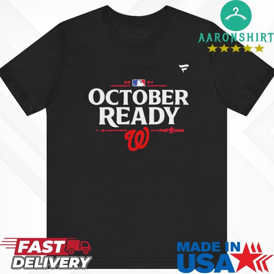 Official Washington Nationals 2024 Mlb Postseason Locker Room Shirt