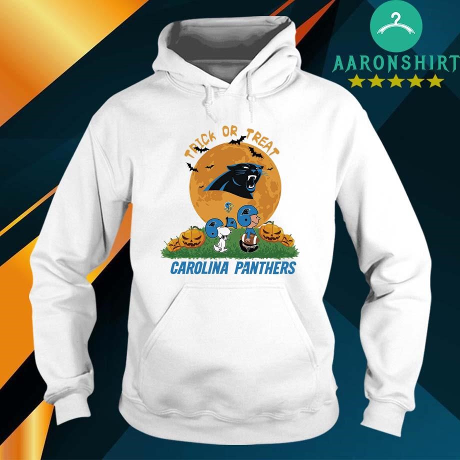 Snoopy And Charlie Brown Carolina Panthers Trick Or Treat Halloween hoodie