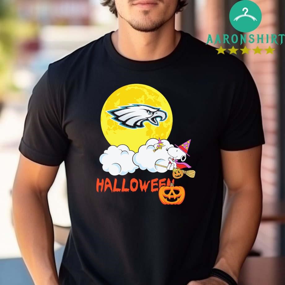 Snoopy Philadelphia Eagles NFL Halloween 2024 Shirt