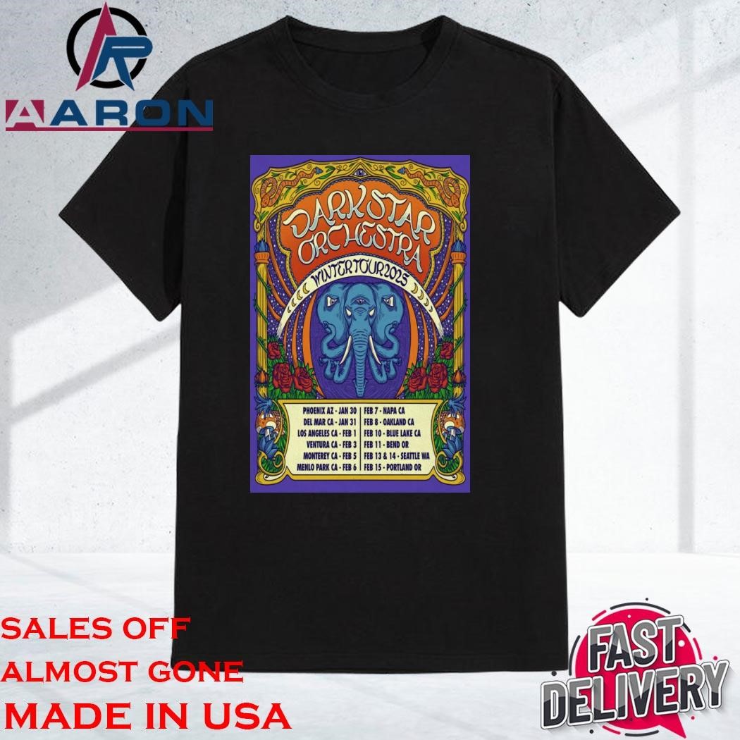 Dark Star Orchestra Band Winter Tour 2025 Shirt