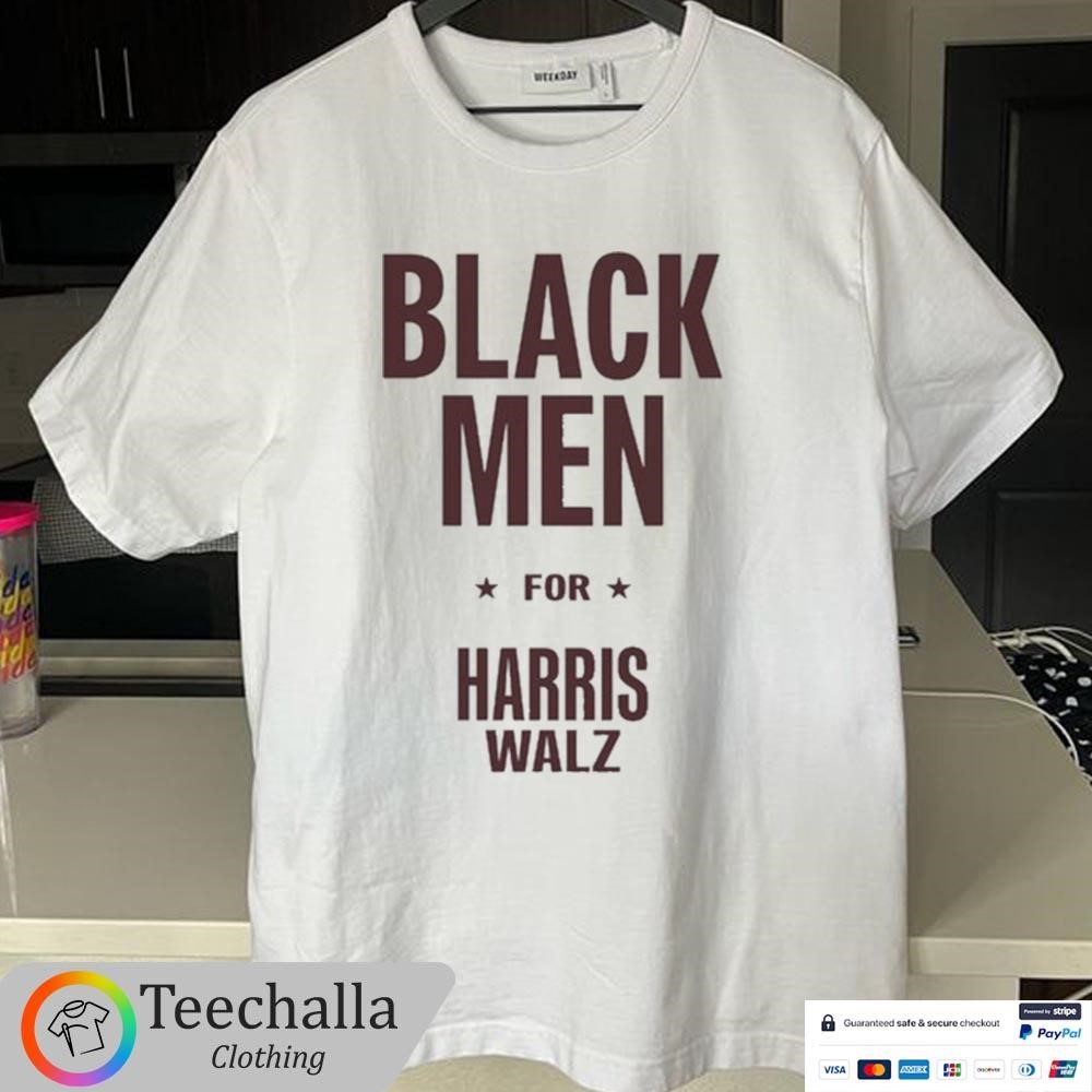 Design Black Men For Harris Walz Shirt