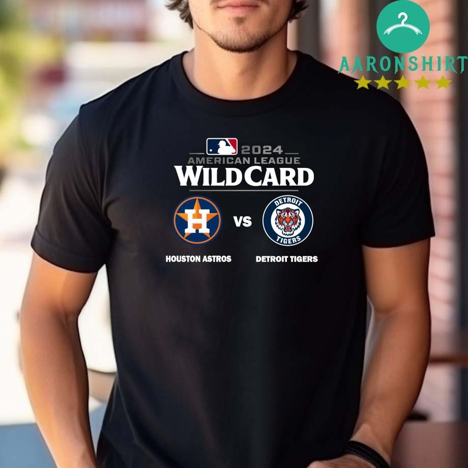 Design Houston Astros Vs Detroit Tigers 2024 MLB American League Wild Card T-shirt