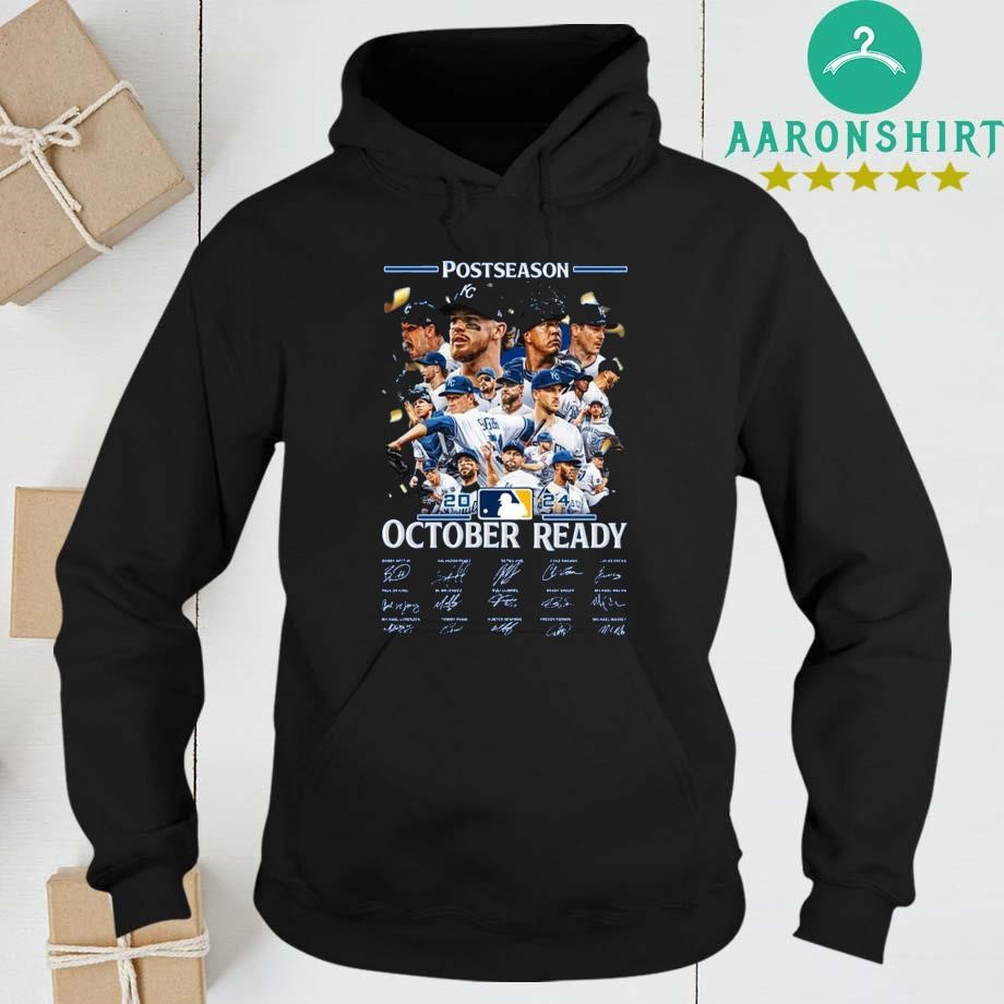 Design Kansas City Royals Postseason October Ready 2024 Signatures hoodie