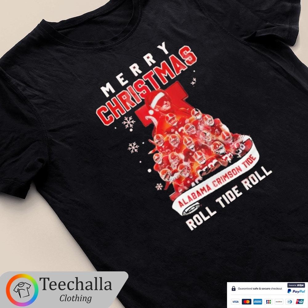 Design Merry Christmas Alabama Crimson Tide Roll Tide Roll Shirt