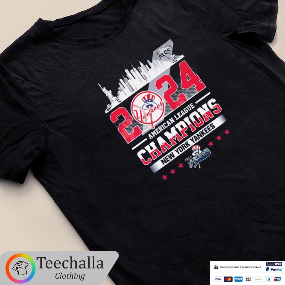 Design New York Yankees 2024 American League Champions Skyline T-Shirt