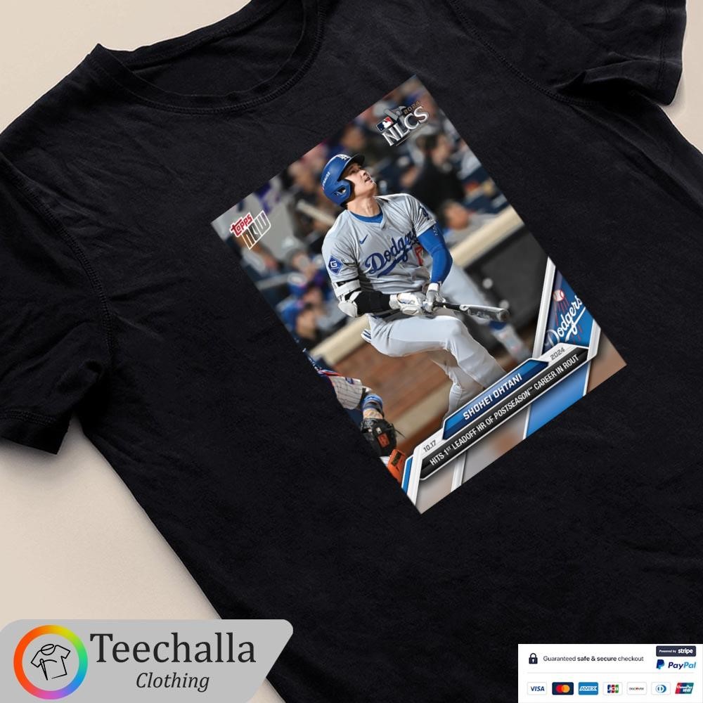 Design Shohei Ohtani Los Angeles Dodgers 2024 MLB Topps Now Card T-Shirt