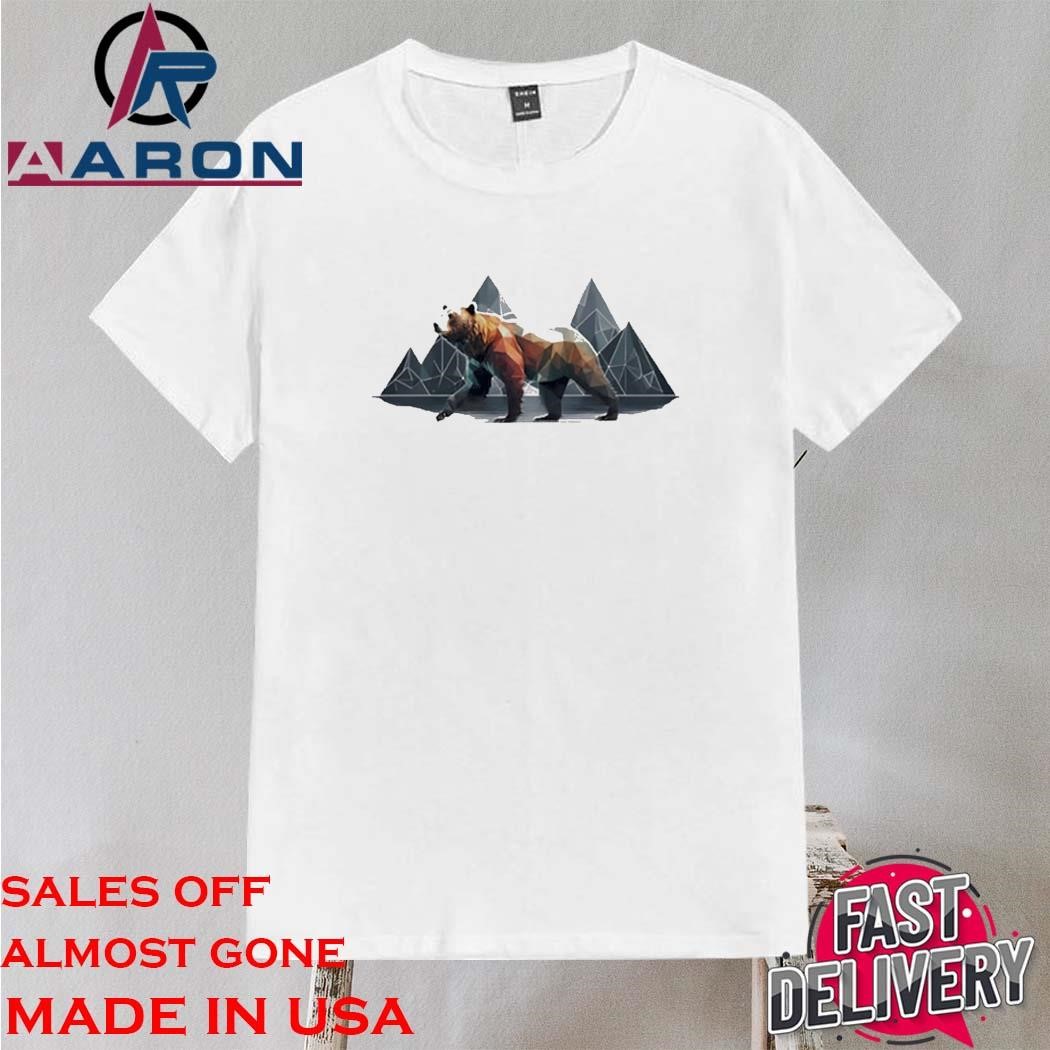 Geometric Bear In The Mountains Shirt