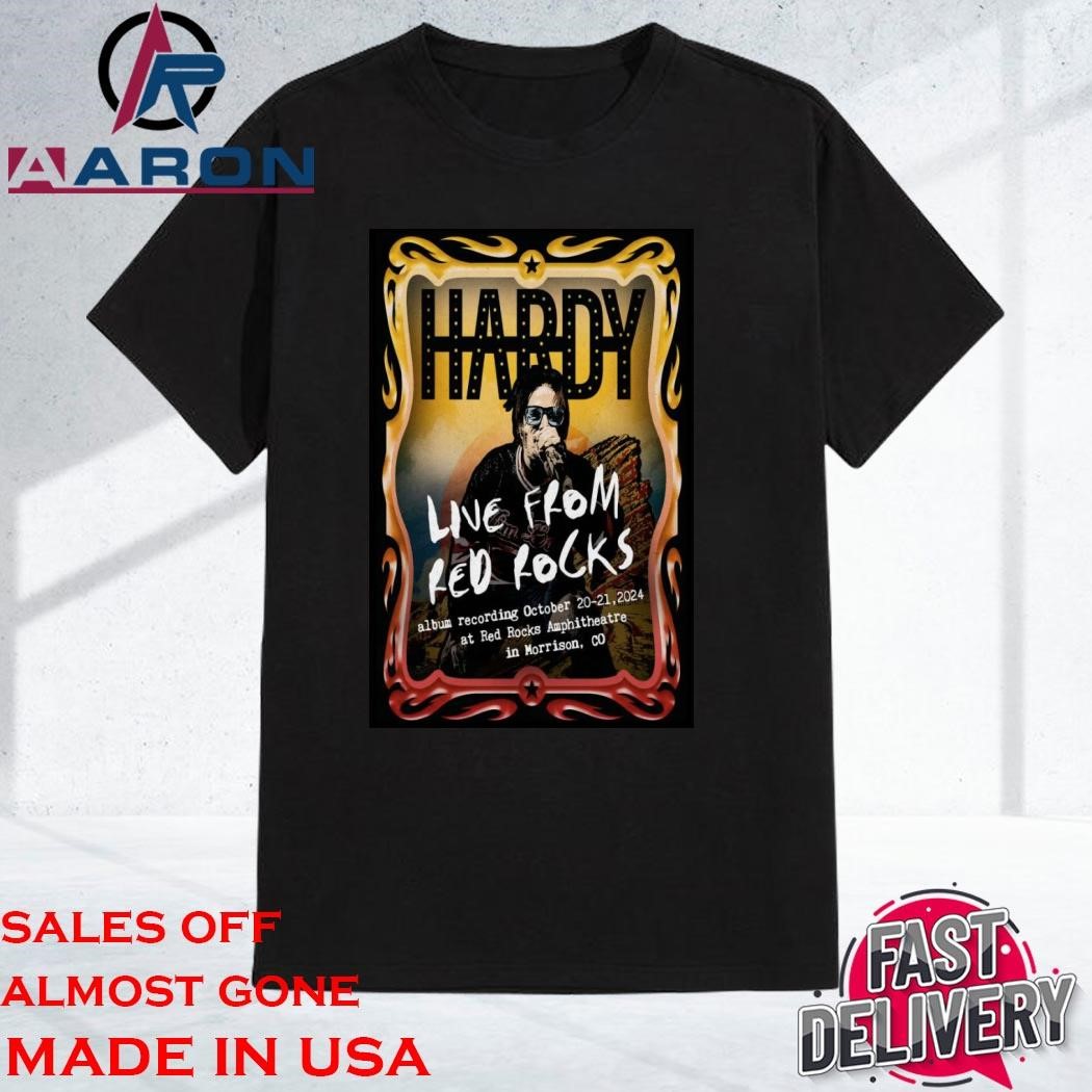 Hardy At Red Rocks Amphitheatre In Morrison, CO Oct 20-21 2024 Tour Shirt