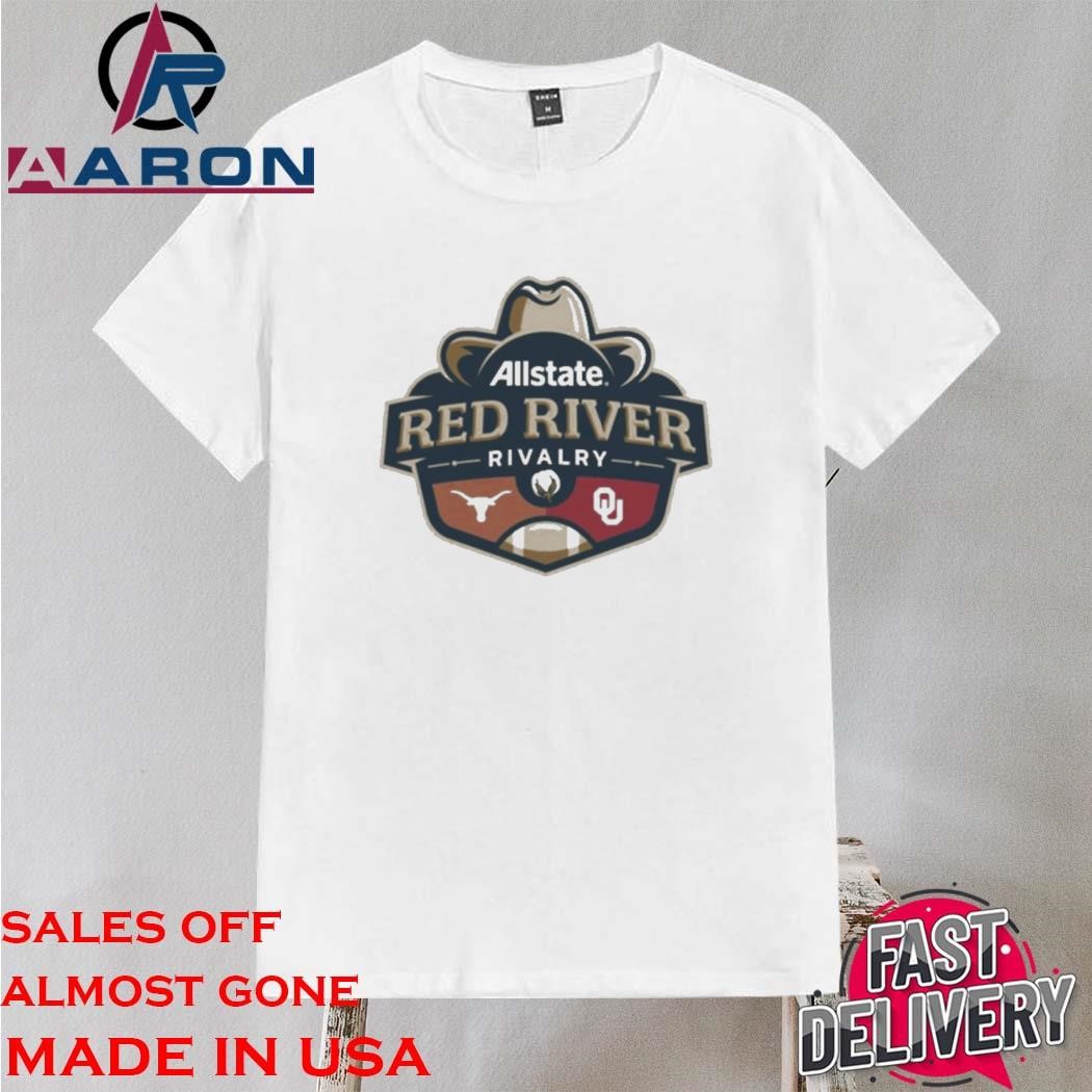 Official Allstate Red River Rivalry 2024 Oklahoma Sooners Vs Texas Longhorns Shirt