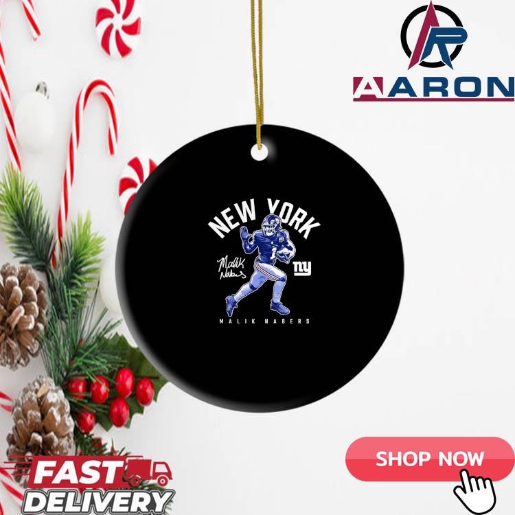 Malik Nabers New York Giants Stiff Arm Ornament