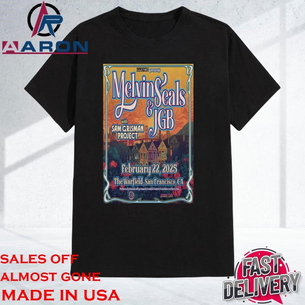 Melvin Seals & JGB At The Warfield San Francisco, CA Feb 22 2025 Shirt