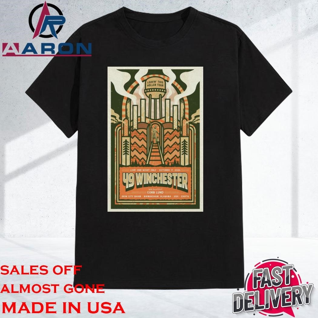 Official 49 Winchester Iron City Bham Birmingham, AL Oct 17 2024 Tour Shirt