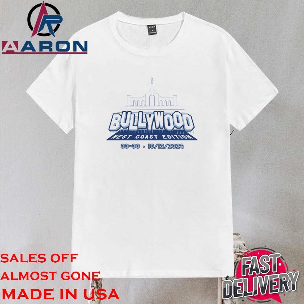 Official Bullywood West Coast Edition 33-30 10 12 2024 T-Shirt