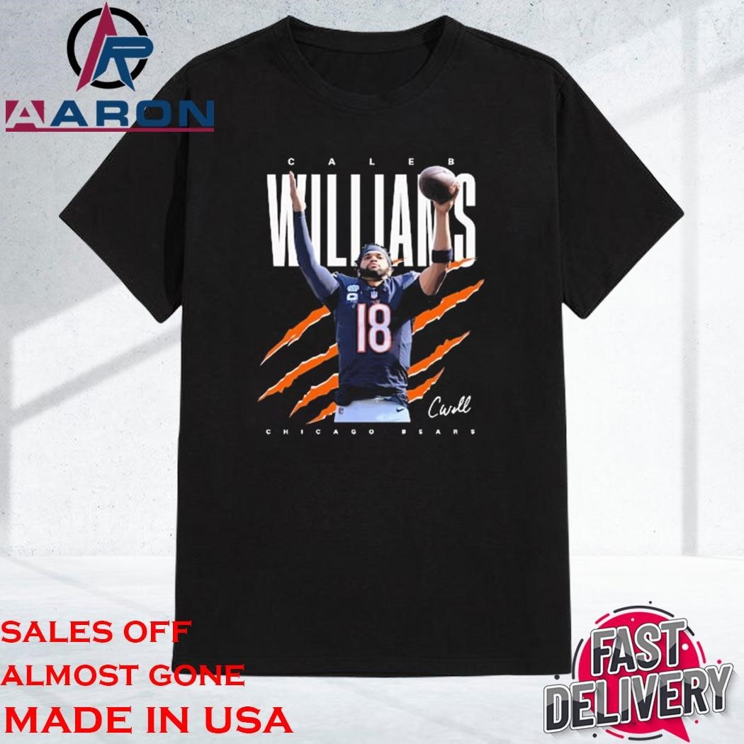 Official Caleb Williams Chicago Bears Signature T-Shirt