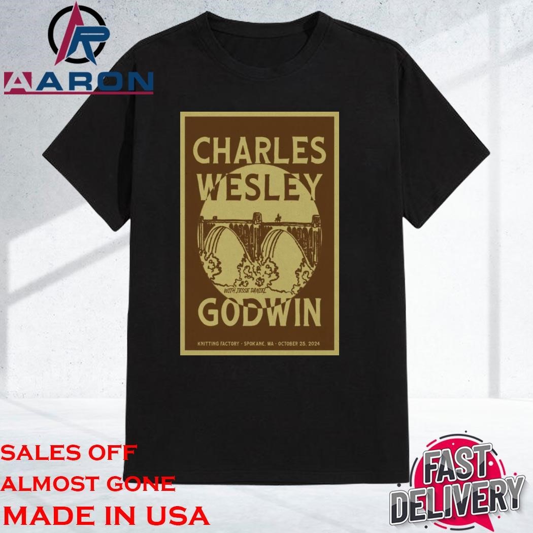 Official Charles Wesley Godwin Knitting Factory October 25 2024 Spokane, WA Tour Shirt