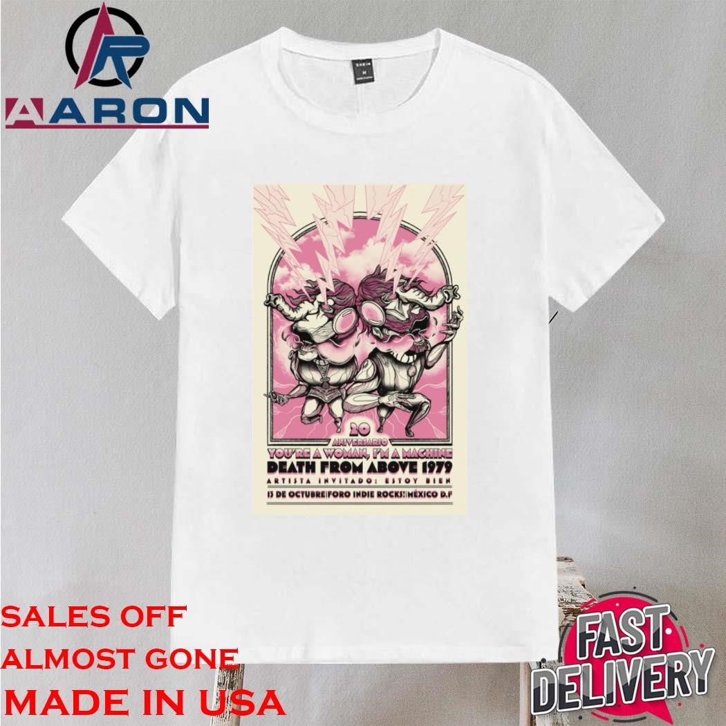 Official Death From Above 1979 October 13 2024 Foro Indie Rocks Mexico City Shirt