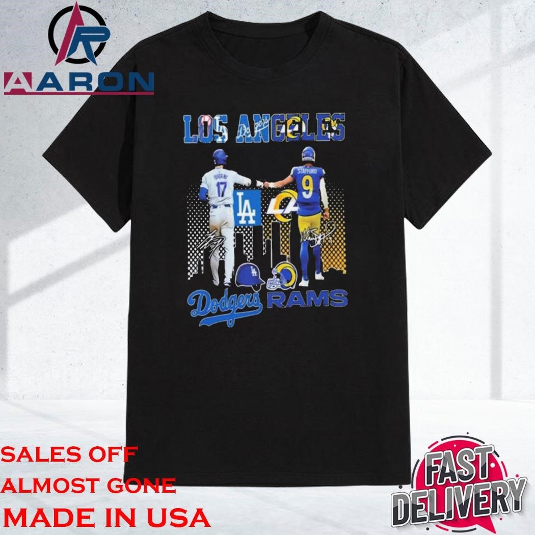 Official Dodgers Shohei Ohtani Rams Matthew Stafford Shirt