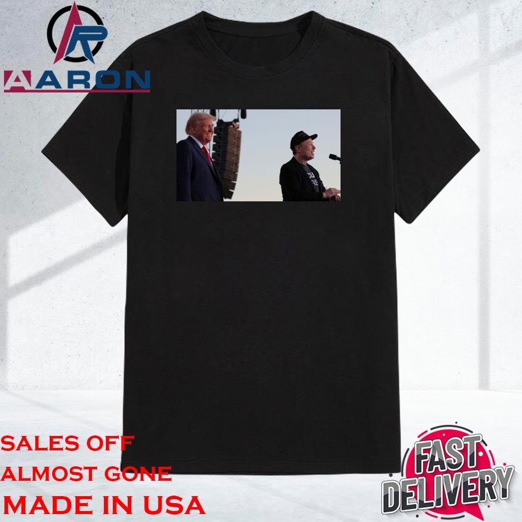 Official Elon Musk Spoke At A Trump Rally Dark Maga T-Shirt