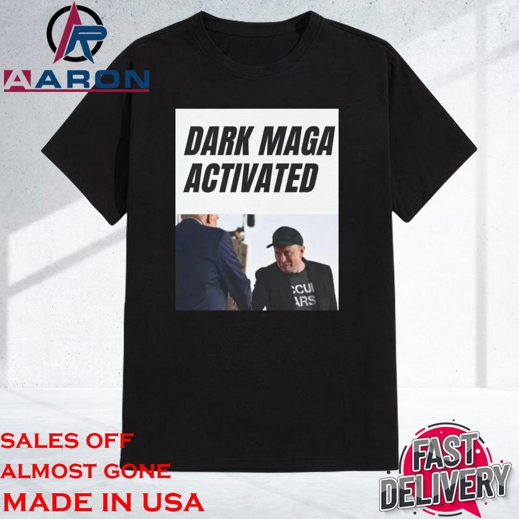 Official Elon Musk Supports Trump Dark MAGA Activated 2024 T-Shirt