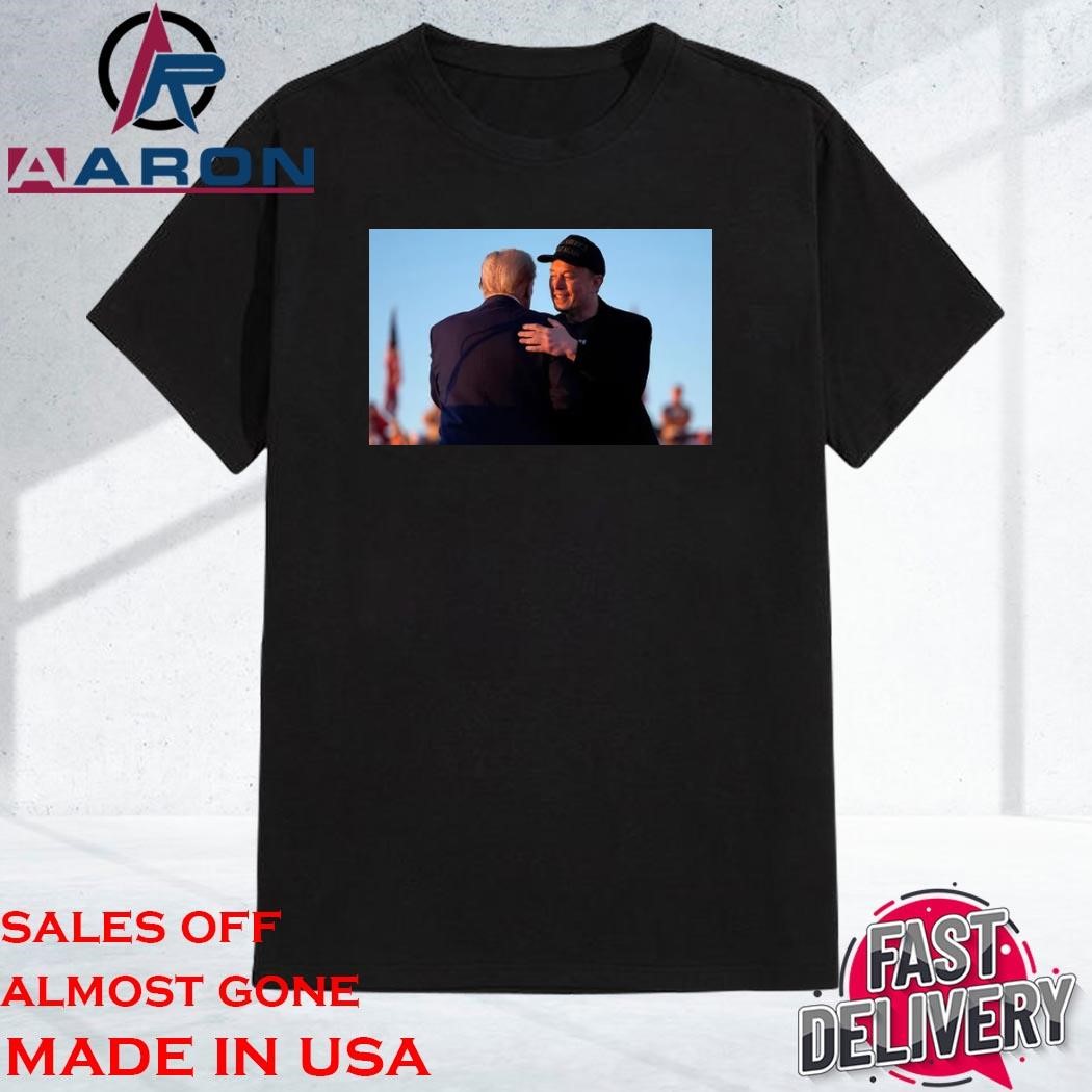 Official Elon Musk and Trump Elon Jumping at Rally Elon Musk Supports Trump Dark MAGA 2024 T-Shirt