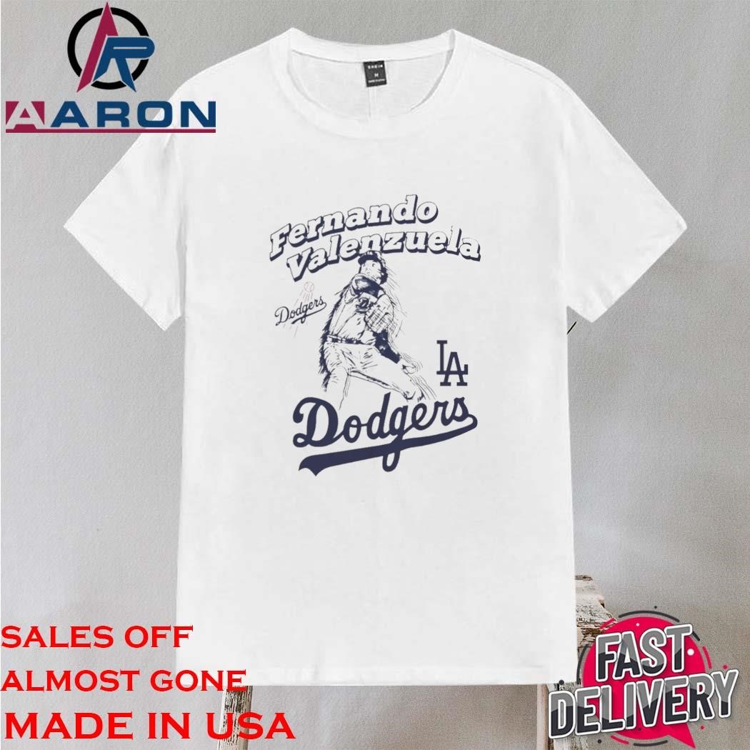 Official Fernando Valenzuela Los Angeles Dodgers Pitch Shirt