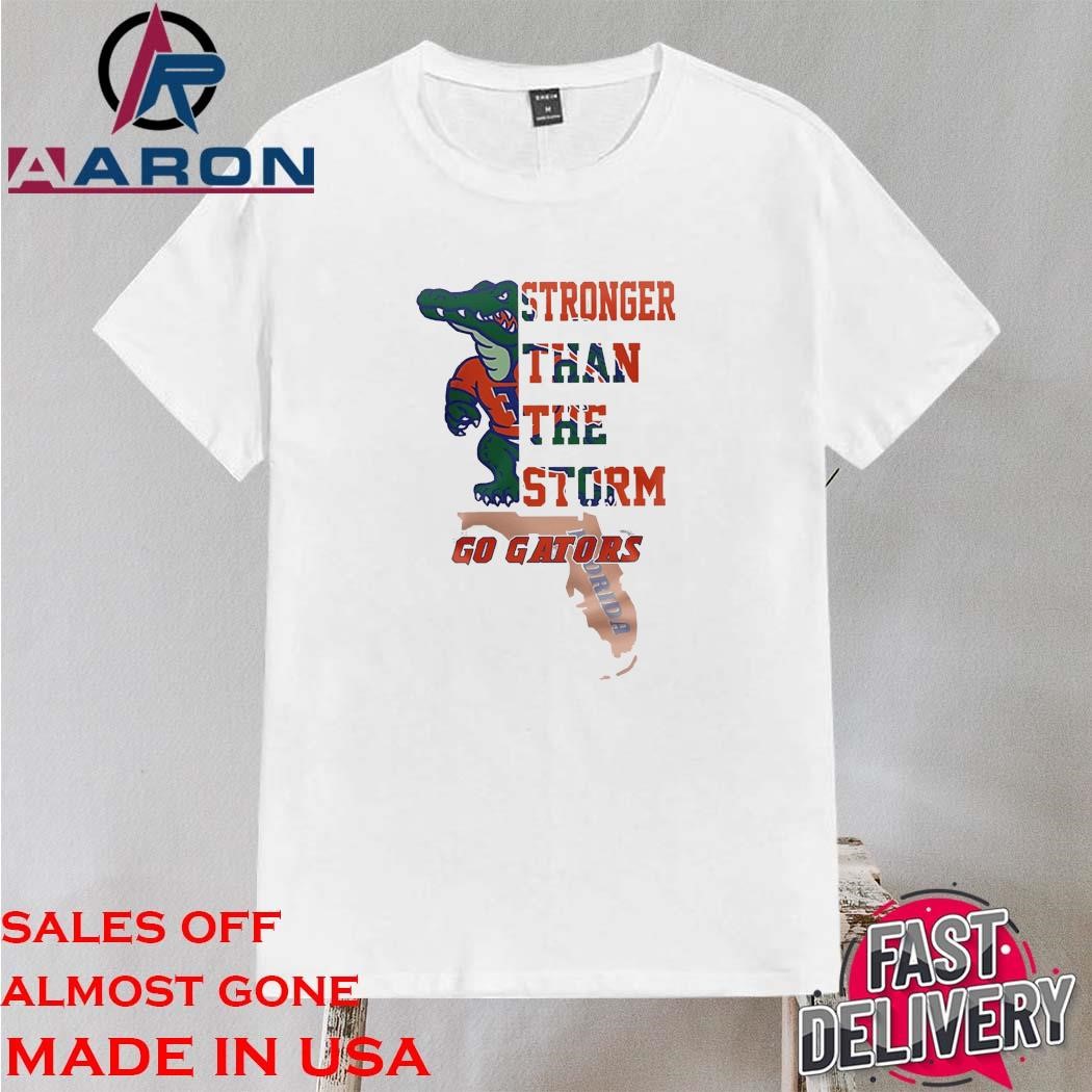 Official Florida Gators Stronger Than The Storm Go Gators T-Shirt