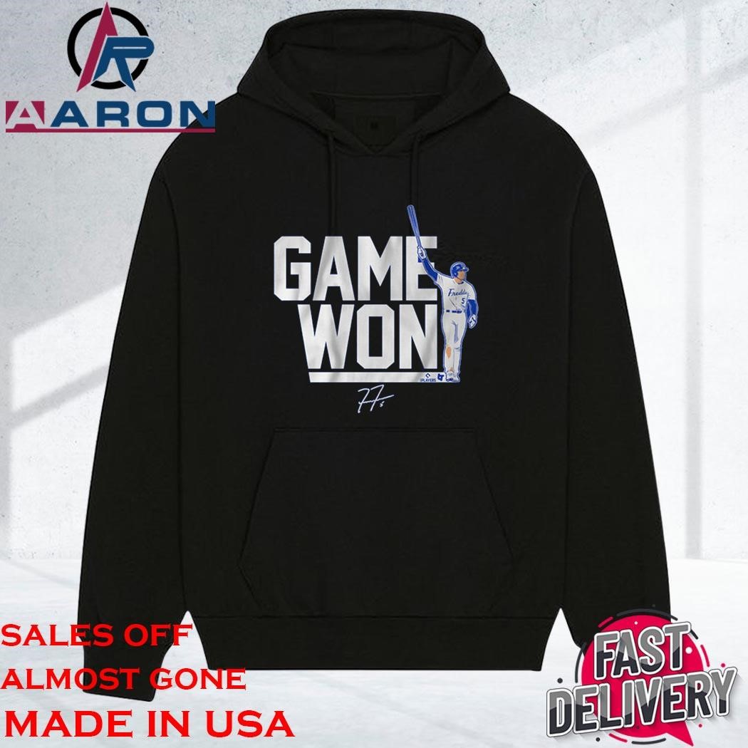 Official Freddie Freeman Game Won Walk-Off hoodie