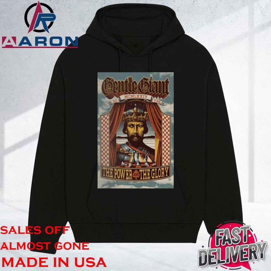 Official Gentle Giant The Power And The Glory 50th hoodie