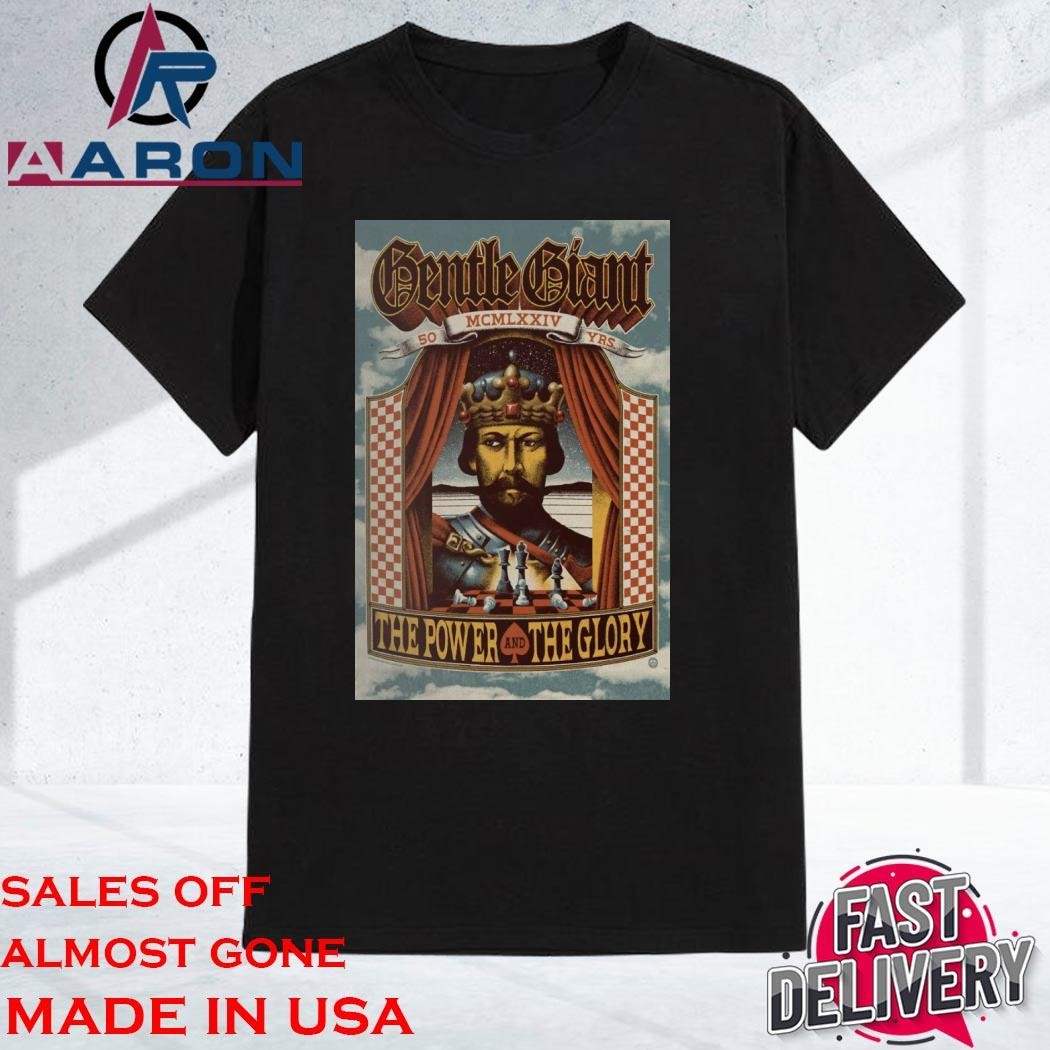 Official Gentle Giant The Power And The Glory 50th Shirt