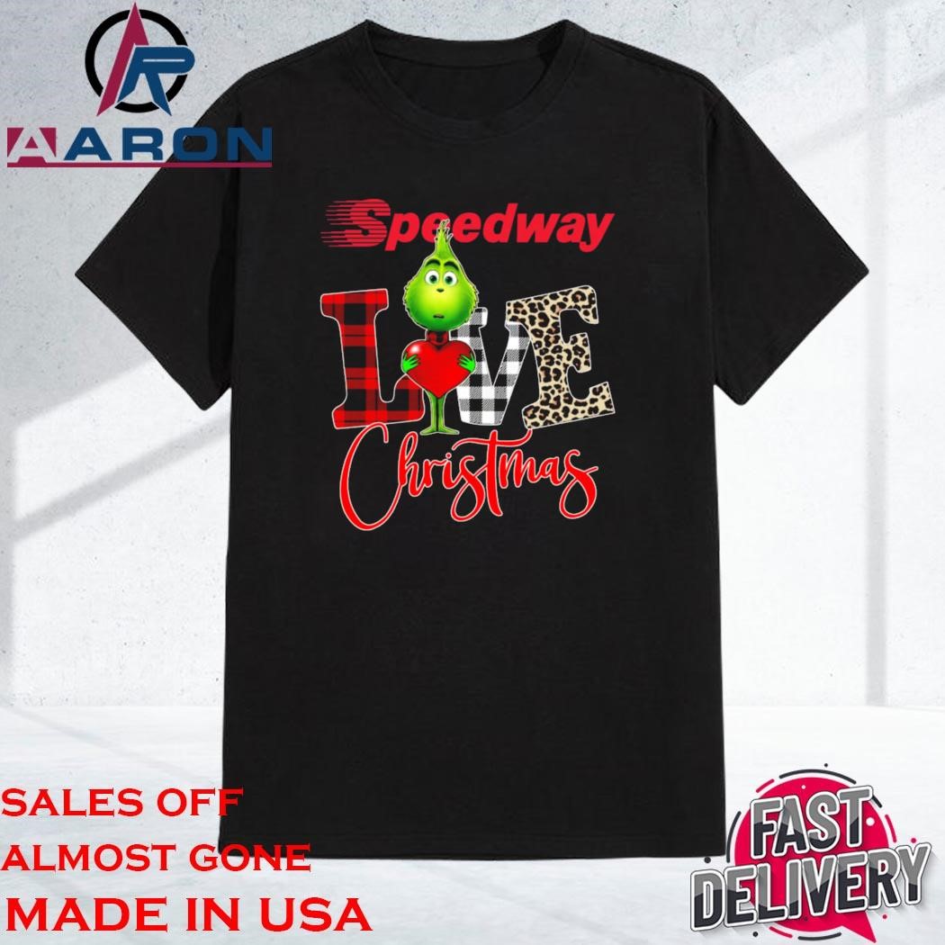 Official Grinch Hug Heart Speedway Love Christmas Shirt