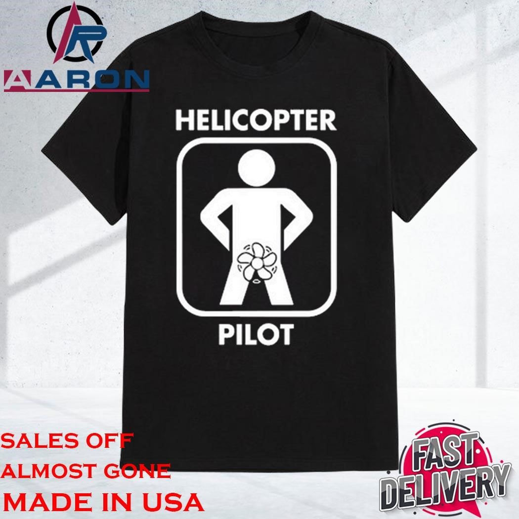 Official Helicopter Pilot Black T-Shirt