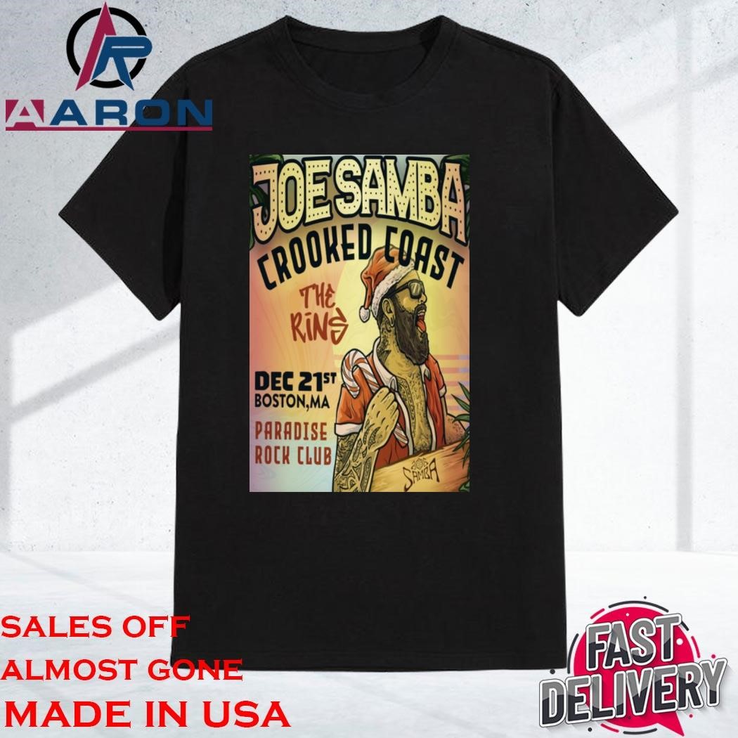 Official Joe Samba In Boston MA Paradise Rock Club Dec 21 2024 Tour Shirt